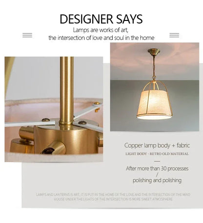 Winfordo Farmhouse Stoff-Kronleuchter zum Aufhängen, Stoff-Pendelleuchte für Schlafzimmer, Esszimmer, Küche, Insel, Heimdekoration.