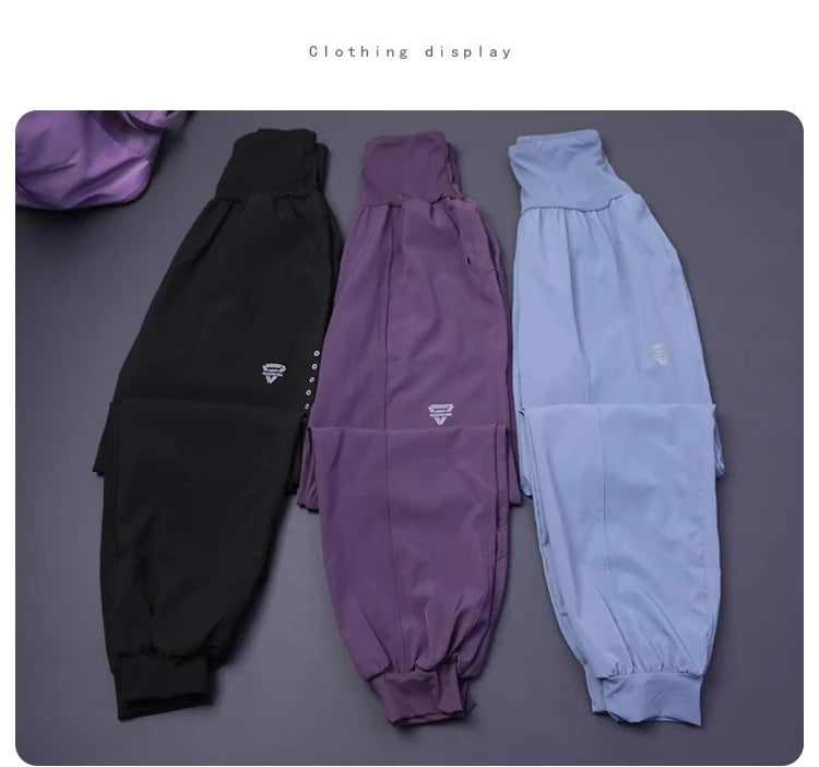 Damen-Fitness-Yogahose mit hoher Taille und Tasche, lockere Bündchen, Knöchel, Workout, Laufen, Training, Sport, Jogginghose, schnell trocknende Haremshose.