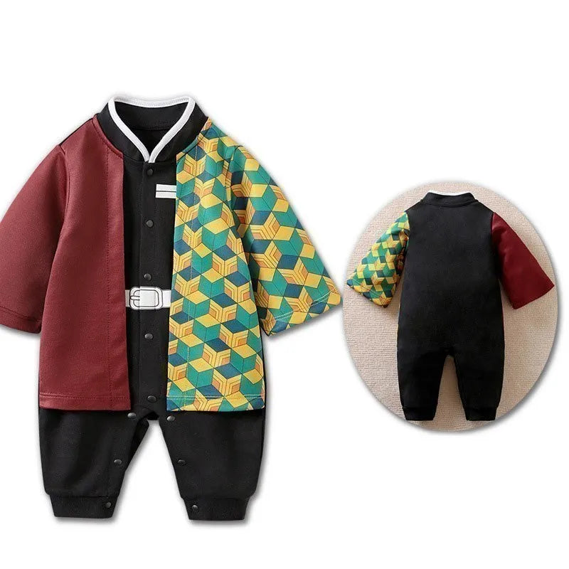 Baby Sommer kurz ärmel ige Baumwolle Anime Overall Jungen Mädchen Rollenspiel Kostüme Baby Kurzarm Body suits Kinder Stram pler.