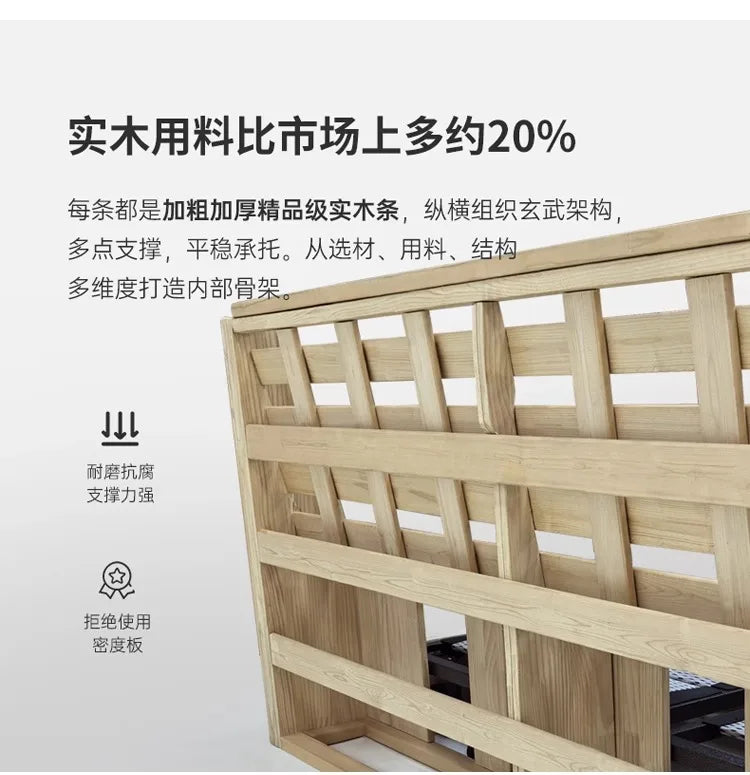 Luxuriöses Hauptschlafzimmer, Doppelbett, King-Size-Bett, weiche Tasche, Rückenlehne, 150 x 200 cm, Hochzeitsbett, Untergestell in voller Größe, beleuchtet 2ingan-Möbel