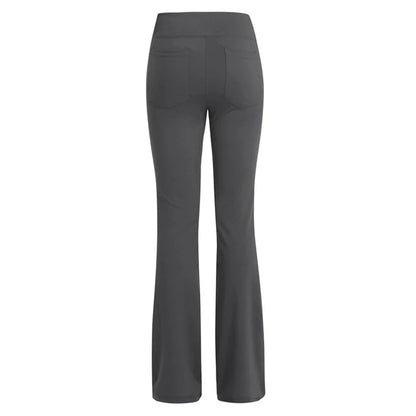 Elegante Damenhose Palazzo Flared Wide Killer High Waist OL Damen Karriere Lange Hose.