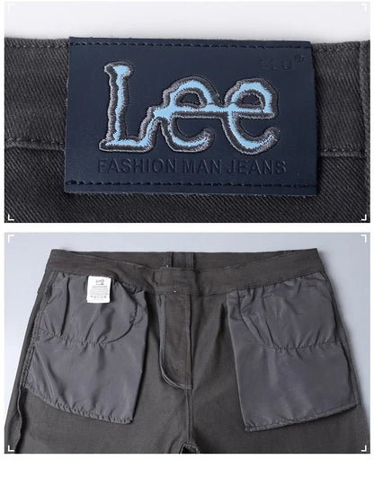 2024 herbst/Winter Neue männer Jeans Business Lose-Fit Gerade Bein Hohe Taille Baumwolle Casual Trendy hosen