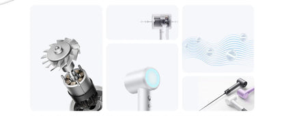 XIAOMI MIJIA High Speed Hair Dryer H501 Negative Ion Hair Care 110000 Rpm Dry 220V CN Version (With EU Adapter) 62m/s wind speed.