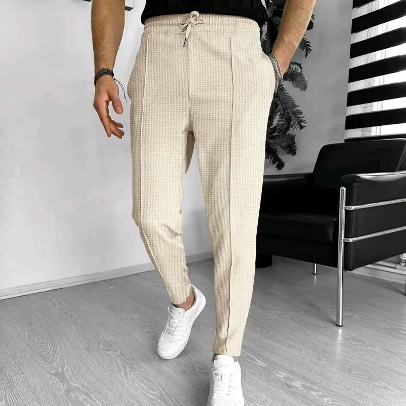 2024 Amazon Summer New Men's European and American Independent Station Drawstring Sports Casual Pants for Men.