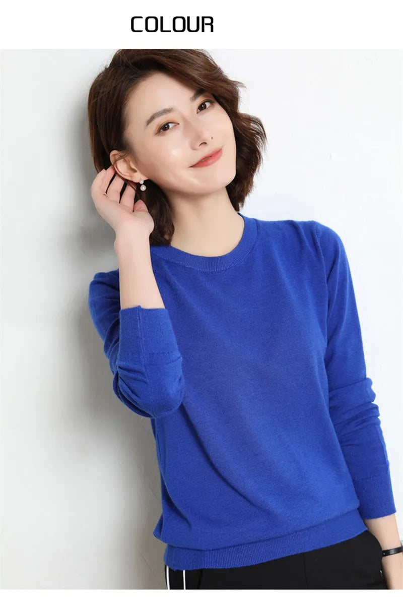 22 farben Herbst und Winter Kaschmir Pullover Frauen Pullover Oansatz Pull Femme Lange Hülse Frauen Casual Lose Pullover Pullover