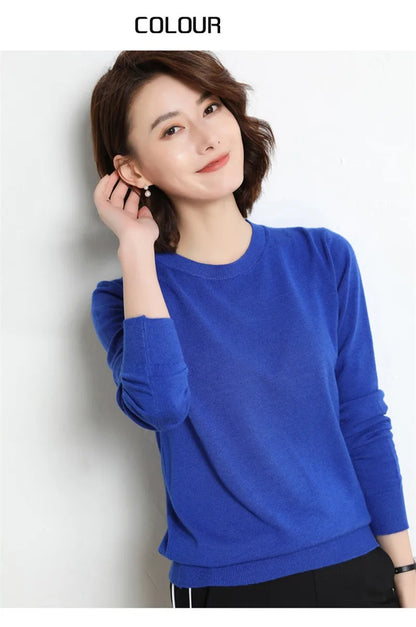 22 farben Herbst und Winter Kaschmir Pullover Frauen Pullover Oansatz Pull Femme Lange Hülse Frauen Casual Lose Pullover Pullover