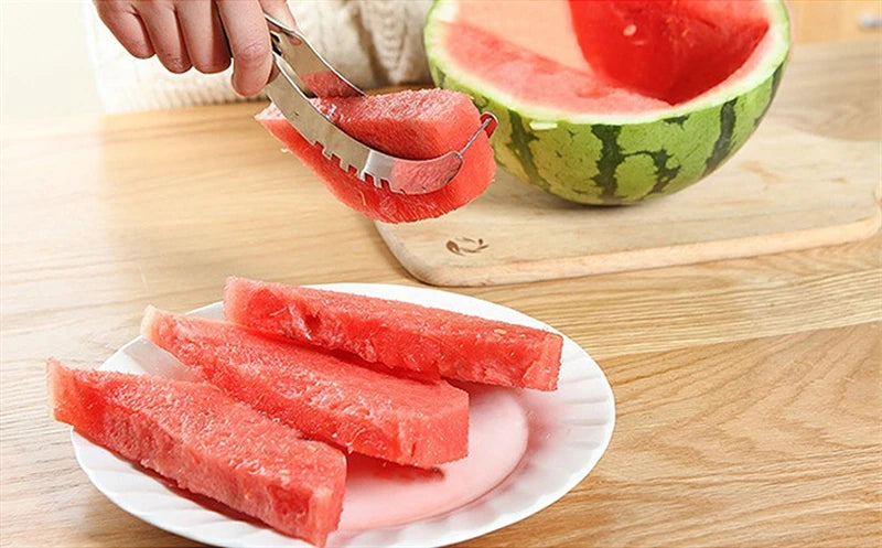 Stainless Steel Windmill Watermelon Cutter Artifact Salad Fruit Slicer Cutter Tool Watermelon Digger Kitchen Accessories Gadgets.