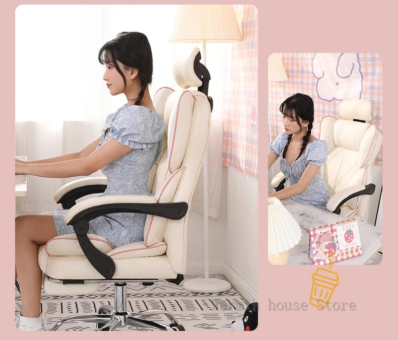 Neuer Gaming-Stuhl mit Fußstütze, zum Anheben des Spiels, hochwertiger ergonomischer Stuhl, Wohnmöbel, Büro-Computerstuhl, Gamer-Stuhl