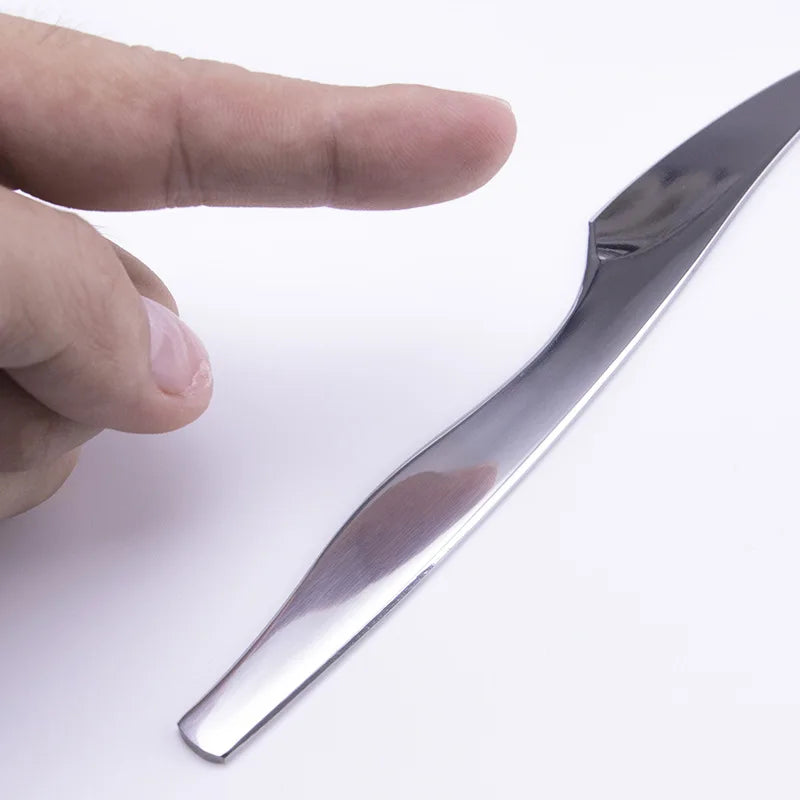 1Pcs 16cm Stainless Steel Cutting Knife Leather Craft Practical Cutting Carving Tool DIY Tool Belt Storage Bag Black.