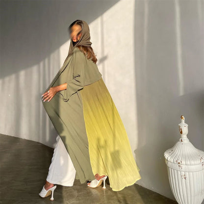 Ramadan Eid Abaya Kaftan Turkey Islam Muslim Chiffon Kimono Dress Prayer Clothes Women Djellaba Kebaya Robe Femme Musulmane.