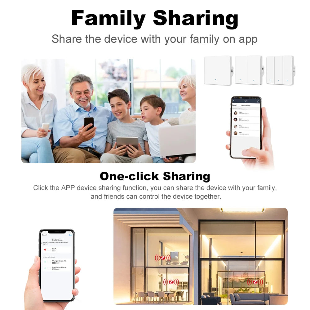 Tuya zigbee 3,0 smart life eu taster lichtsc halter kein neutraler kabel kein kondensator bedarf unterstützung alexa google home yandex alice.