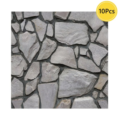 1/10pcs 3D Faux Stone Peel and Stick Wall Panel Self Adhesive Kitchen Tile Backsplash 3D Wall Sticker Tile Sticker 30cm x 30 cm