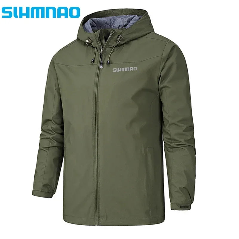 2025 New men's Autumn/Winter Jacket Motorcycle windproof jacket Mountaineering jacket Waterproof fishing raincoat casual coat.