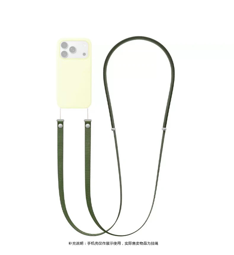 High End Official Magnetic Woven Strap for Orginal Iphone 17 Pro Max 17 Air Phone Crossbody Lanyard Anti-loss Apple Strap