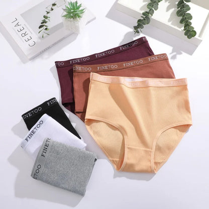Women's Seamless Cotton Briefs Women Plus Size Panties Solid Color Breathable Underwear Female Low Waist Soft Lingerie S-XXL.