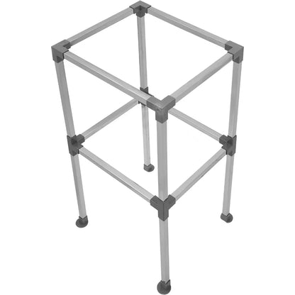 Küchenspüle, kommerzielles Waschbecken aus Edelstahl mit Warm-/Kaltwasserhahn und Wasserrohren, Küchenspüle für Zuhause, Restaurant, 42 x 37 x 75 cm