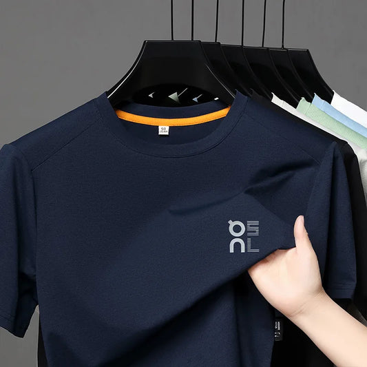 Designer Brand Men's Printed O-neck T-shirt Fashionable Casual Sports Short Sleeved Breathable Cool Luxurious Top Men's Clothing.