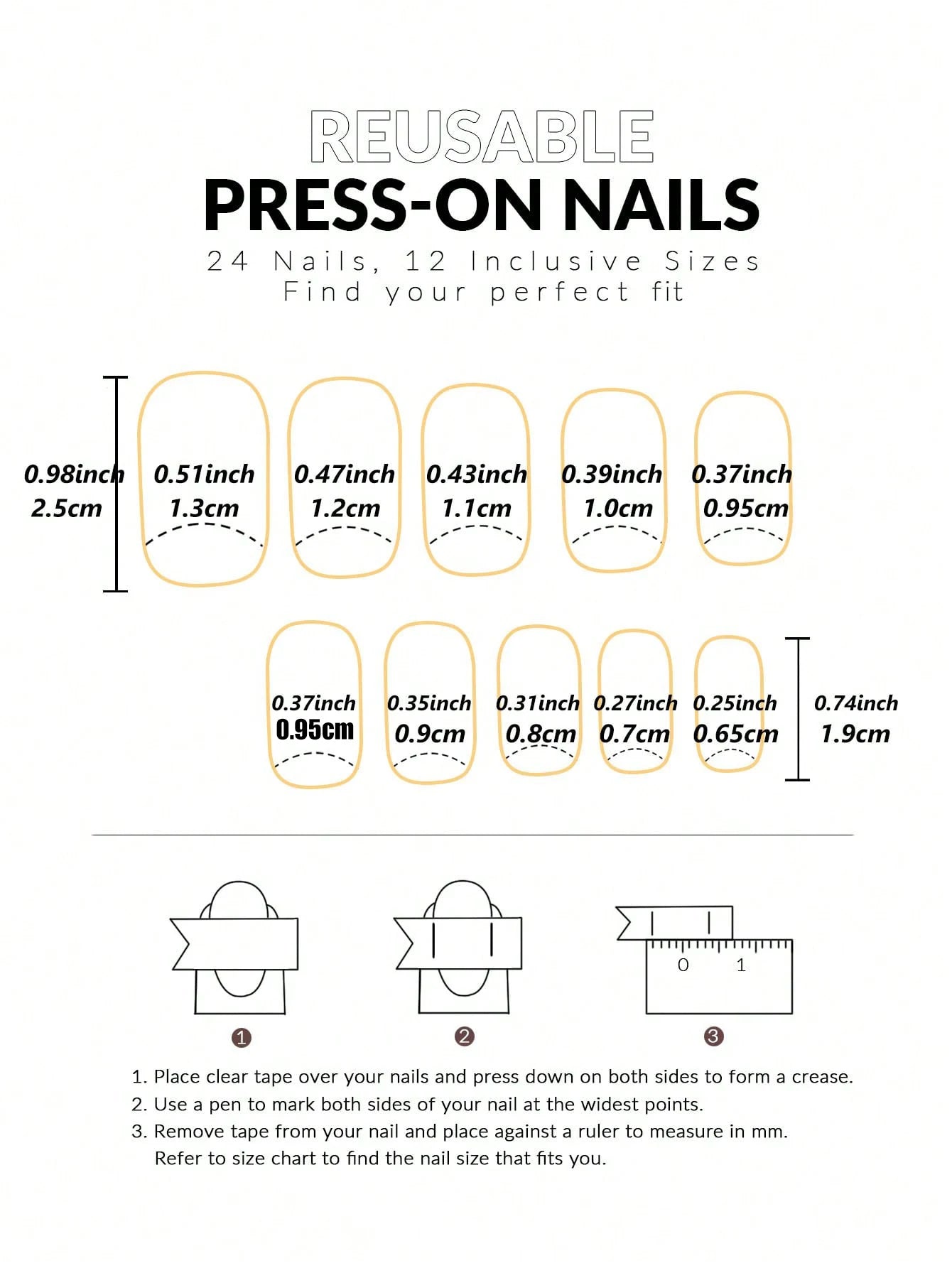 24pcs Medium Square White French Fake nails， Bow on nails Detachable And Reusable Jelly Glue 1pc Cuticle Pusher.