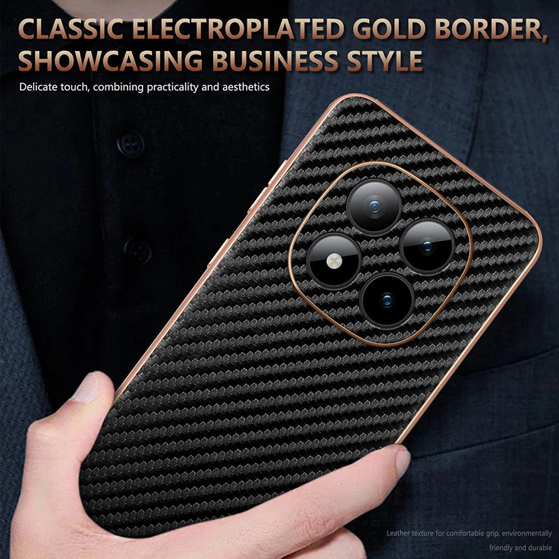 For Xiaomi Redmi Note 15 pro plus Carbon Fiber Phone Case -New Hot Series Mi Note 13/14 pro Plus/15 pro Poco X7/X6/M6 pro Case5G.
