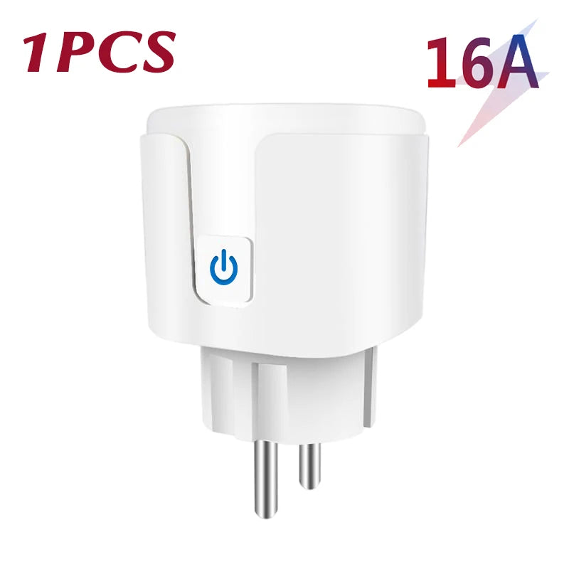 Smart Plug WiFi Buchse EU 16A/20A Mit Power Monitor Timing Funktion Tuya Smart Leben APP Steuerung Funktioniert mit Alexa Google Hause