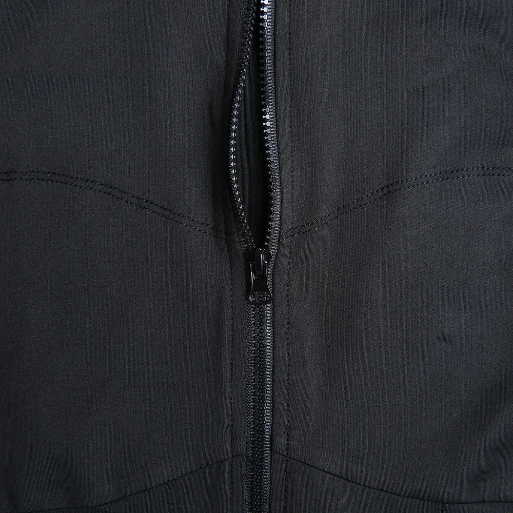 Elegant Women Zip-up O-neck Long Sleeve Jumpsuit Streetwear 2025 Summer Autumn Female Overalls One Piece Fitness Sports Bodysuit