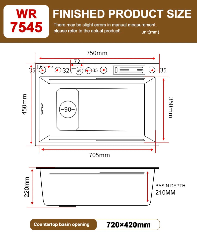 Versteckte Tassenwaschmaschine, Küchenspüle aus Edelstahl, kleiner Einzeltank mit Deckel, multifunktionales Bar- und Balkonwaschbecken