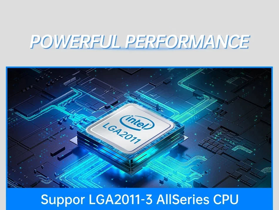 SOYO Motherboard Set Kit With LGA2011-3 Xeon E5 2650 V4 CPU DDR4 16GB (2*8GB) 2133MHZ Memory NVME M.2 SATA  Computer components.