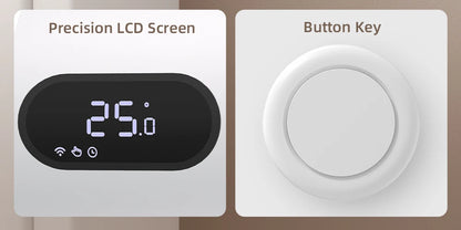 AVATTO 1~6PCS Tuya ZigBee TRV Thermostatic Valve,Smart Thermostat Radiator Actuator With Ambient Light,Alexa Google Home Alice.