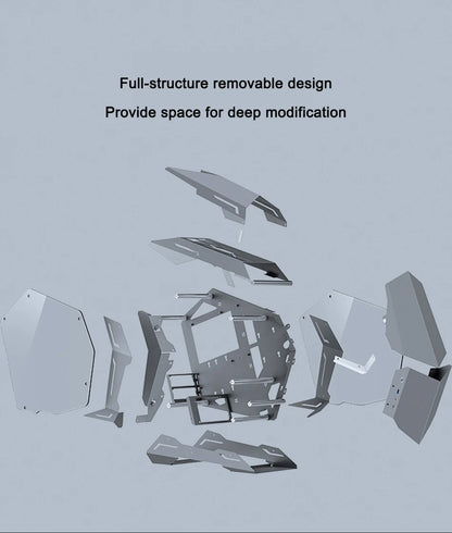 Jonsbo MOD3 MINI E-sports Case MATX/ITX Computer Game Chassis 5V ARGB Lamp Effect ATX PSII Power Support Special-shaped Chassis.