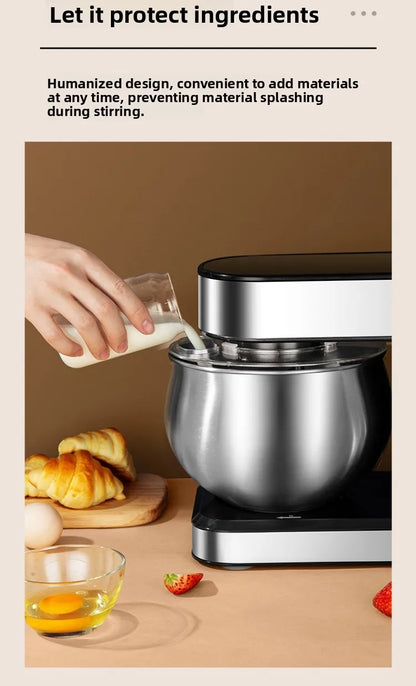 220V Household Electric Dough Mixer Automatic Home Mixer Egg Beater, Kneading Machine, Blender Kitchen Stand Mixer