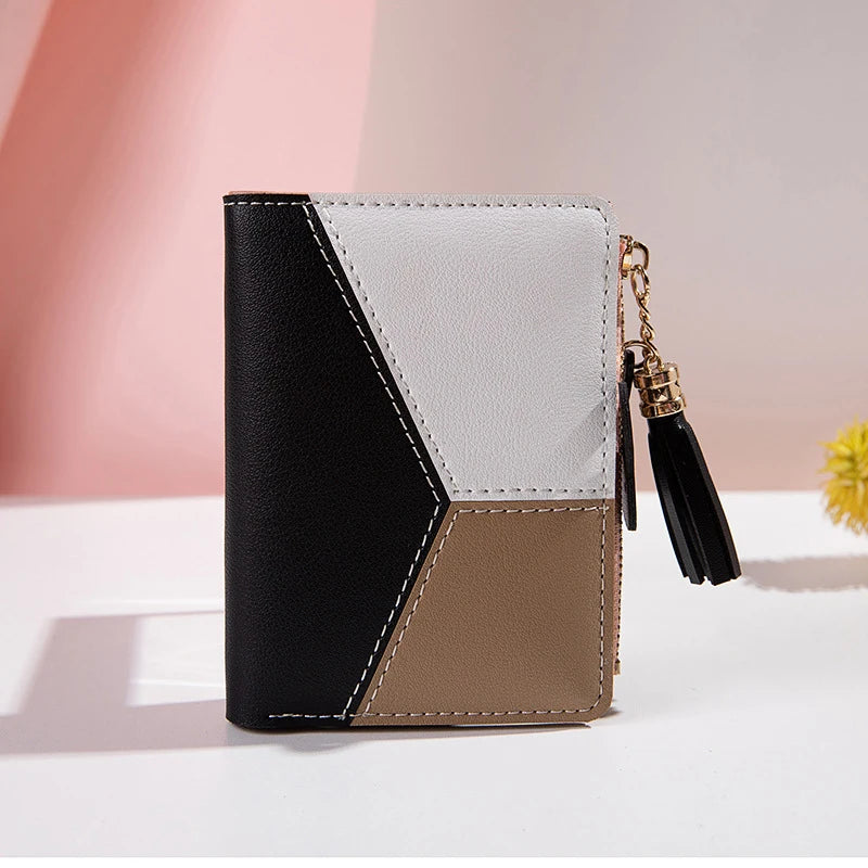 Women's Wallet PU Leather Women's Wallet Made of Leather Women Purses Card Holder Foldable Portable Lady Coin Purses.