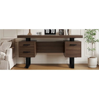 Moderner Schreibtisch mit integriertem MDF-Desktop, geräuschloser Schublade, ideal für Heimbüro und Arbeitszimmer, praktischer Arbeitsplatz