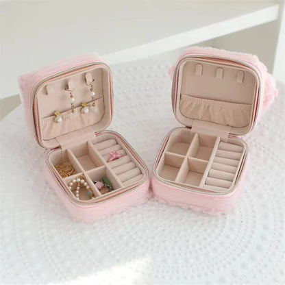 Cute My Melody Sweet Piano Cosmetic Bag Lovely Pink Drawstring Bag Kawaii Jewel Case Japanese Style Plush Bag Gifts Girl.