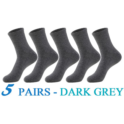 5 Pairs/Lot Running Socks Men Sports High Quality Cotton Colorful Outdoor Cycle Casual Breathable Long Sock Male Gifts 5 Styles