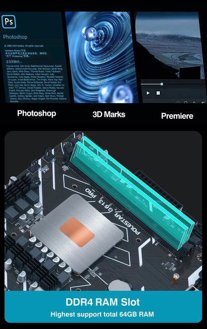 DIY Gaming Computer Motherboard with Onboard 11th Kit IntelCore CPU 0000 ES 2.6GHz (Refer to Kit i9 1198** i9 11900) DDR4.