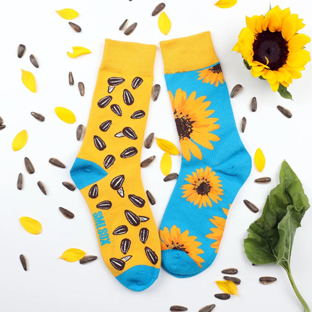 1 Pair Man Women Sock Original AB Tide Socks Colorful Cat Dog Koala Cow Cotton Socks Four Seasons Unisex Medium tube Socks Gift.