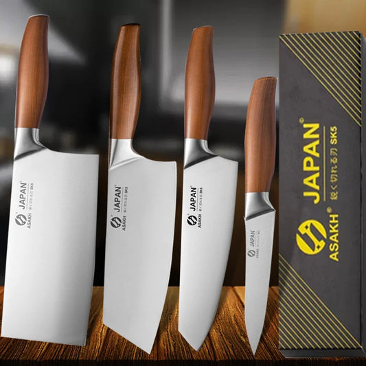 Professional Japanese Kitchen Knives Santoku Knife Stainless Steel Fish Fillet Slicing Meat Cleaver Chef Knife Cooking Tools.