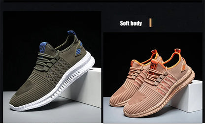 2023 New Spring Autumn Men's Shoes Sports All-match Middle-aged And Elderly Casual Shoes Breathable Fashion Men's Cloth Shoes.