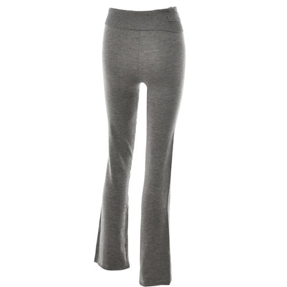 Apprabant Rib Knitted Two Piece Set Women Tracksuit Long Sleeve Zipper Hoodies Skinny Pants Sets Casual Solid Sweatshirt Suits.