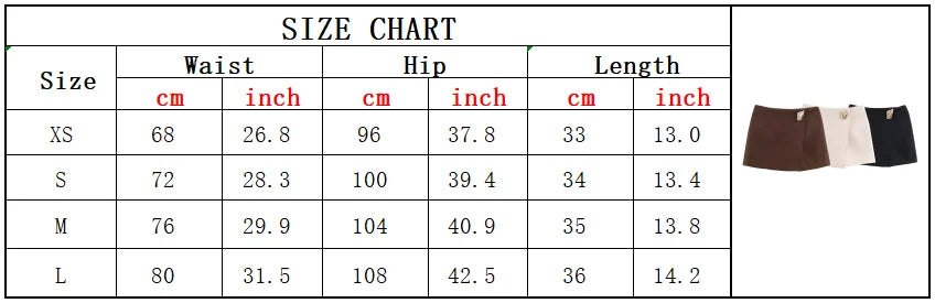 2025 Women Summer Shorts Skirts Casual Solid High Waist Side Zipper Asymmetry Female Elegant Street Shorts Clothing.