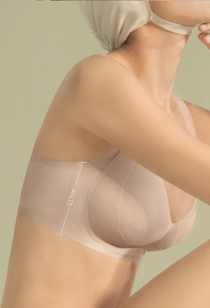 SUJIIN Wireless Plus Size Bras Women Anti-sagging Comfortable Breathable Soft Support Bralettes Big Breasts Push Up Bra MX219A