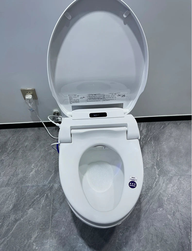 Intelligenter elektronischer Toilettensitzbezug – kabellose Fernbedienung, 3-in-1-Warmsystem, wassersparend – beheizt, trocken, waschen für modernes Badezimmer