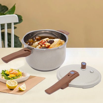 7L 24cm 80kPa Stainless Steel Pressure Cooker Beige Pressure Cooker For Cooking Kitchen Pot For Homes Fast Restaurants Hotels