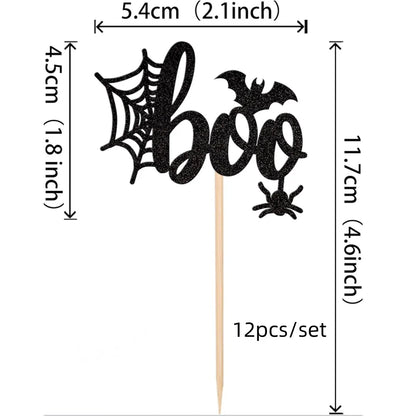 Halloween-Kuchenaufsatz, Geisterhandschloss, Spinnennetz, Kinder, alles Gute zum Geburtstag, Hochzeit, Party, Babyparty, Backen, Kuchen, Dessert, DIY-Dekoration