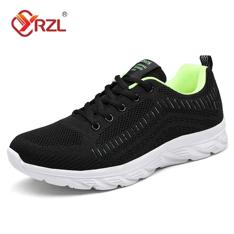 YRZL Running Shoes Men Sneakers Fashion Lightweight Trainers Breathable Walking Shoes Comfortable Athletic Sport Shoes for Men.
