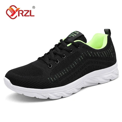 YRZL Running Shoes Men Sneakers Fashion Lightweight Trainers Breathable Walking Shoes Comfortable Athletic Sport Shoes for Men.