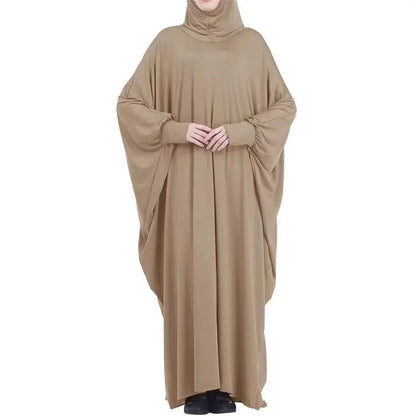 2025 New Ramadan Eid Hooded Muslim Abaya Women One Piece Amira Prayer Garment Hijab Dress Turkey Kaftan Robe Maxi Gown Clothing.