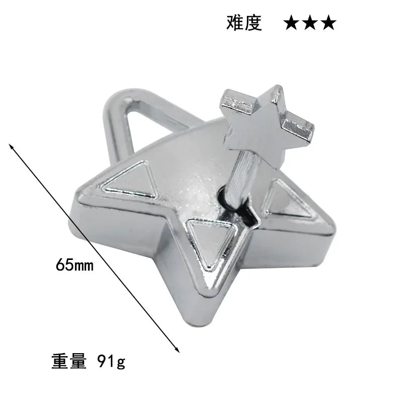 Alloy Metal Unlocking Toys Brain Teaser Metal Puzzle Toys Children Adult Funny Gift IQ Challenge Game.