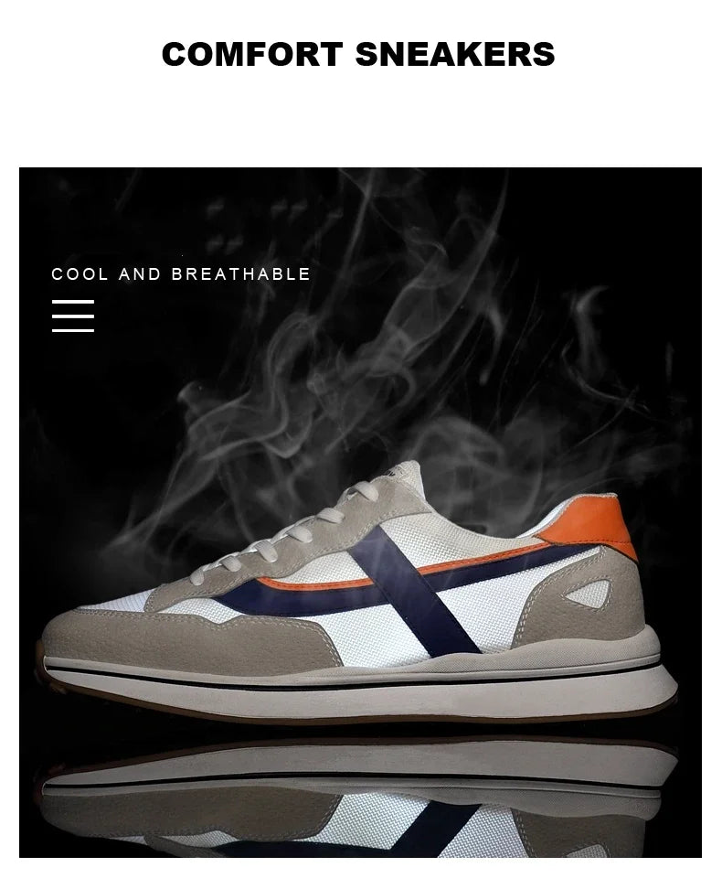 High Quality Flat/6/8 Cm Men Elevator Sneakers Summer Casual Trainers Height Increase Shoes Mesh Student Running Men Lift Shoes.