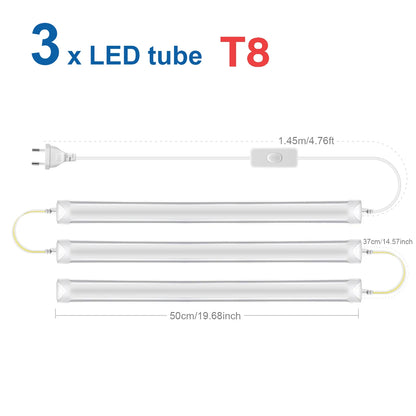 50CM 15W/T5 25W/T8 LED Tube Light 220V Aluminum LED Bulb Bar Wall Lamp For Reading Working Warehouse Home Kitchen Night Lighting